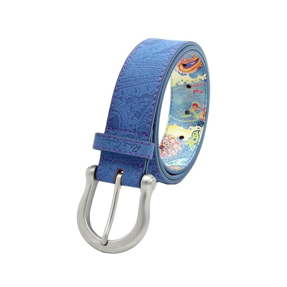 Robert Graham Men’s Designer Brushed Silver Chunky Buckle Bergman Belt size 42